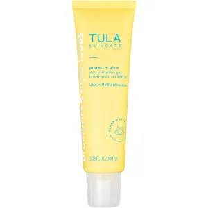 FEMMENORDIC's choice in the Tula Protect and Glow vs Supergoop sunscreen comparison, the Tula Protect and Glow Sunscreen