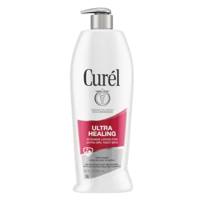 FEMMENORDIC's choice in the Curel vs CeraVe comparison, the Curel Ultra Healing Lotion.