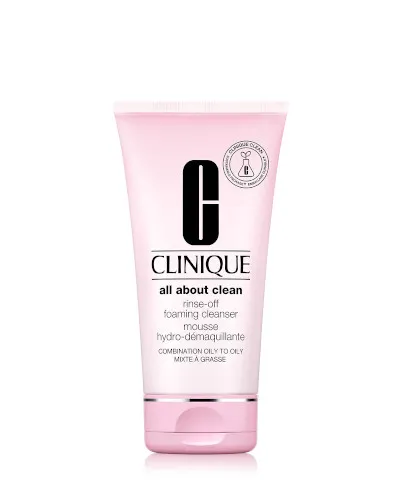 FEMMENORDIC's choice in the Clinique vs Avene comparison, the All About Clean Rinse-Off Foaming Cleanser by Clinique
