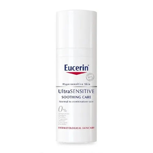 FEMMENORDIC's choice in the Eucerin vs Avene comparison, the Eucerin UltraSensitive Soothing Care.