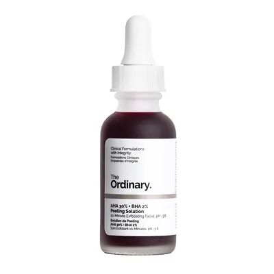 A close second in the The Ordinary peel vs Drunk Elephant babyfacial comparison, The Ordinary Peeling Solution