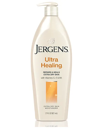FEMMENORDIC's choice in the Jergens vs Nivea lotion comparison, the Jergens Ultra Healing Moisturizer