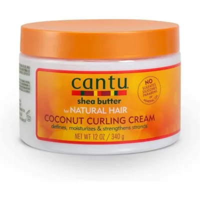 A tied FEMMENORDIC's choice in the Cantu vs Shea Moisture comparison, Cantu Coconut Curling Cream