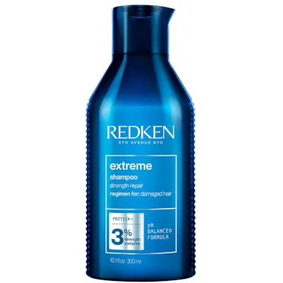 A tied FEMMENORDIC's choice in the Redken vs Wella comparison, the Redken Extreme Shampoo.