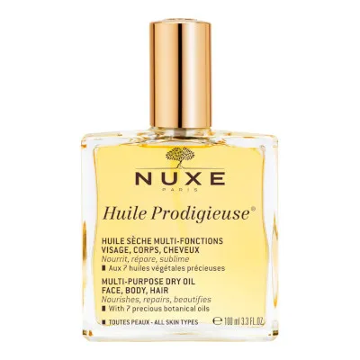 A tied FEMMENORDIC's choice in the Nuxe vs Avene comparison, the Nuxe Huile Prodigieuse