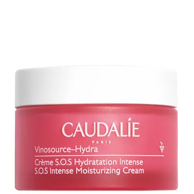 FEMMENORDIC's choice in the Clarins vs Caudalie moisturizer comparison, the Caudalie Vinosource S.O.S Intense Hydration Moisturizer.