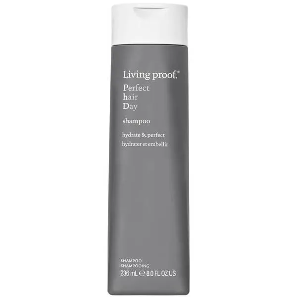 A tied FEMMENORDIC's choice in the Living Proof vs OUAI shampoo comparison, the Living Proof Perfect hair Day shampoo.