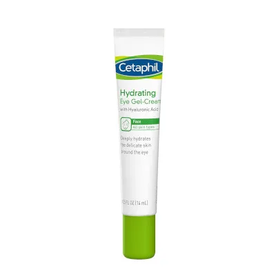 Hydrating Eye Gel-Cream by Cetaphil, designed to deeply hydrate, brighten and smooth the delicate skin around the eyes.