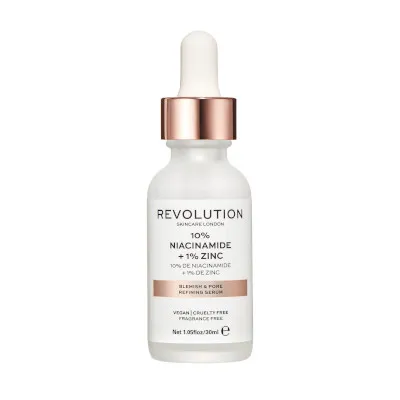 Blemish & Pore Refining Serum by Revolution Skincare, a 'hero for oily, congested and blemish-prone skin.'