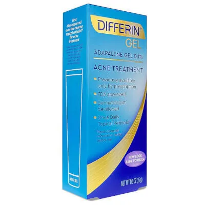 Adapalene Gel 0.1% by Differin, clears acne with the power of Rx, without a prescription needed.