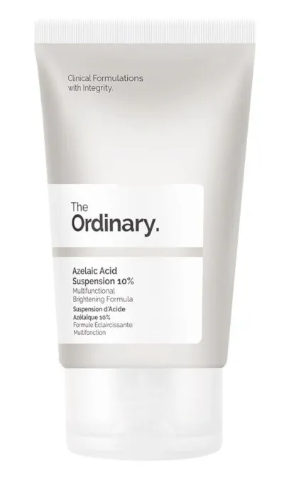 Azelaic Acid Suspension 10% by The Ordinary, a multifunctional brightening formula.