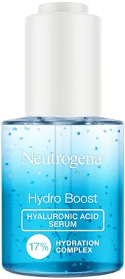 Hydro Boost Hyaluronic Acid Serum by Neutrogena; deeply quench your skin with pure Hyaluronic Acid.
