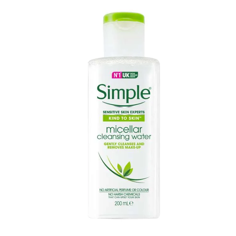 Kind to Skin Micellar Cleansing Water by Simple, Simples's best-selling kind-to-skin micellar water.