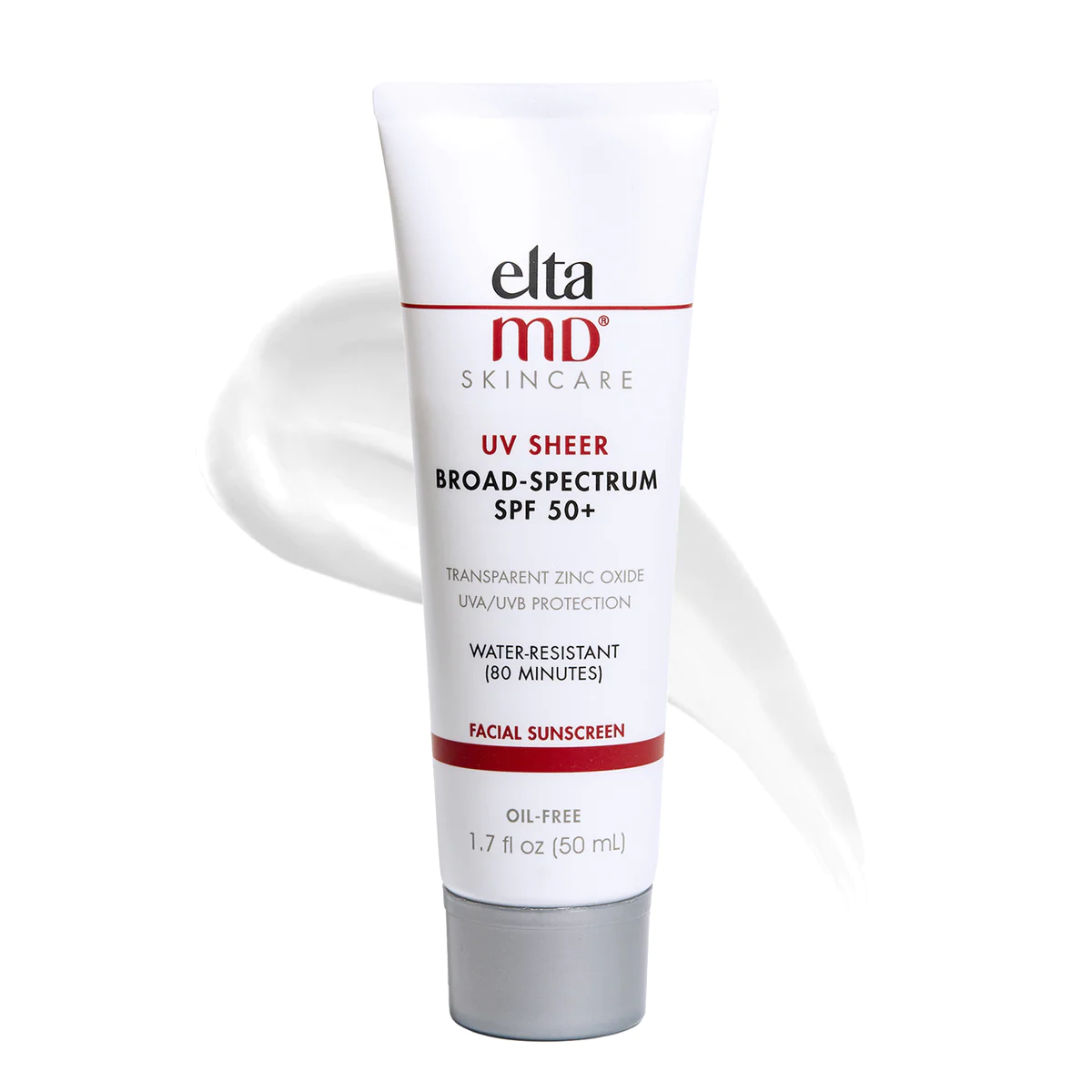 UV Sheer Facial Sunscreen SPF 50+ by Elta MD, powerful hydrating sun protection.