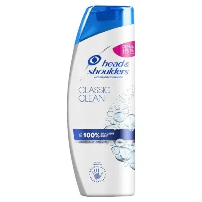 Classic Clean Shampoo by Head and Shoulders, anti-dandruff shampoo.