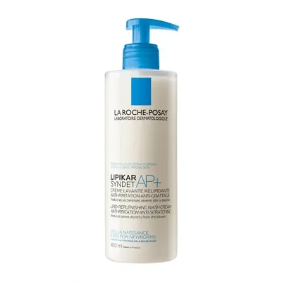 Lipikar Wash AP+ Body & Face Wash by La Roche Posay, the best French pharmacy body wash.