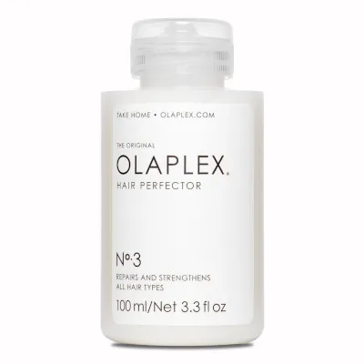 A close second in the Living Proof Triple Bond Complex vs Olaplex treatment comparison, Olaplex No.3