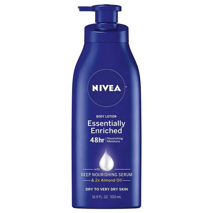 FEMMENORDIC's choice in the Nivea vs Dove lotion comparison, the Nivea Essentially Enriched Body Lotion