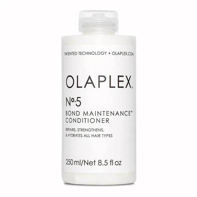 A tied FEMMENORDIC's choice in the Redken vs Olaplex conditioner comparison, Olaplex No.5.