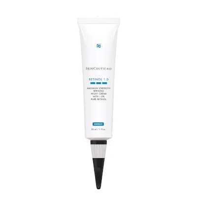 Retinol 1.0 by SkinCeuticals, a high-concentration pure retinol cream.