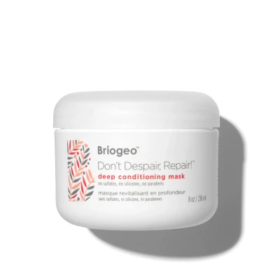 A tied FEMMENORDIC's choice in the Briogeo vs Amika comparison, Briogeo Don't Despair, Repair Hair Mask