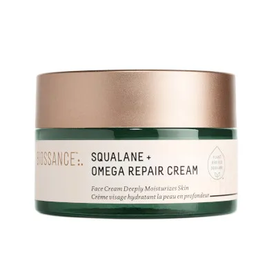 FEMMENORDIC's choice in the Biossance vs Drunk Elephant comparison, the Biossance Squalane and Omega Repair Cream