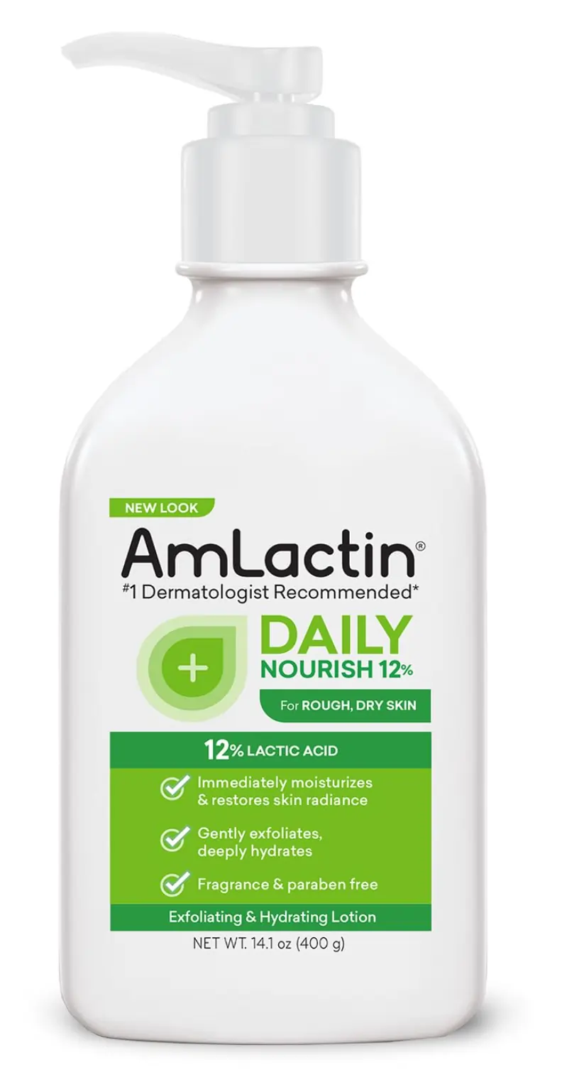 Daily Nourish Lotion by Amlactin, 12% lactic acid body lotion