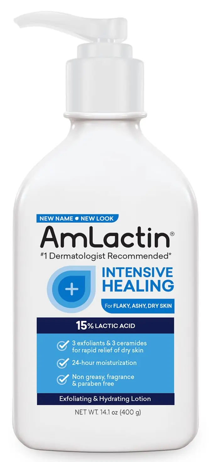 A close second in the AmLactin vs CeraVe SA comparison, the AmLactin Intensive Healing Lotion.