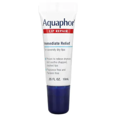 FEMMENORDIC's choice in the Carmex vs Aquaphor comparison, the Aquaphor Lip Repair