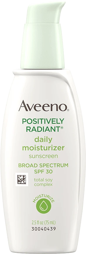 FEMMENORDIC's choice in the Aveeno vs CeraVe comparison, the Aveeno Positively Radiant Daily Face Moisturizer