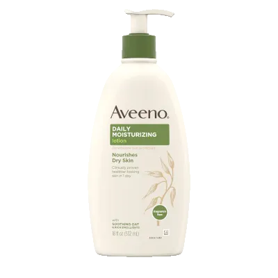 Daily Moisturizing Lotion by Aveeno, a popular, nourishing moisturizing lotion.