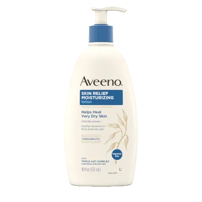 FEMMENORDIC's choice in the Lubriderm vs Aveeno comparison, the Skin Relief Moisturizing Lotion by Aveeno