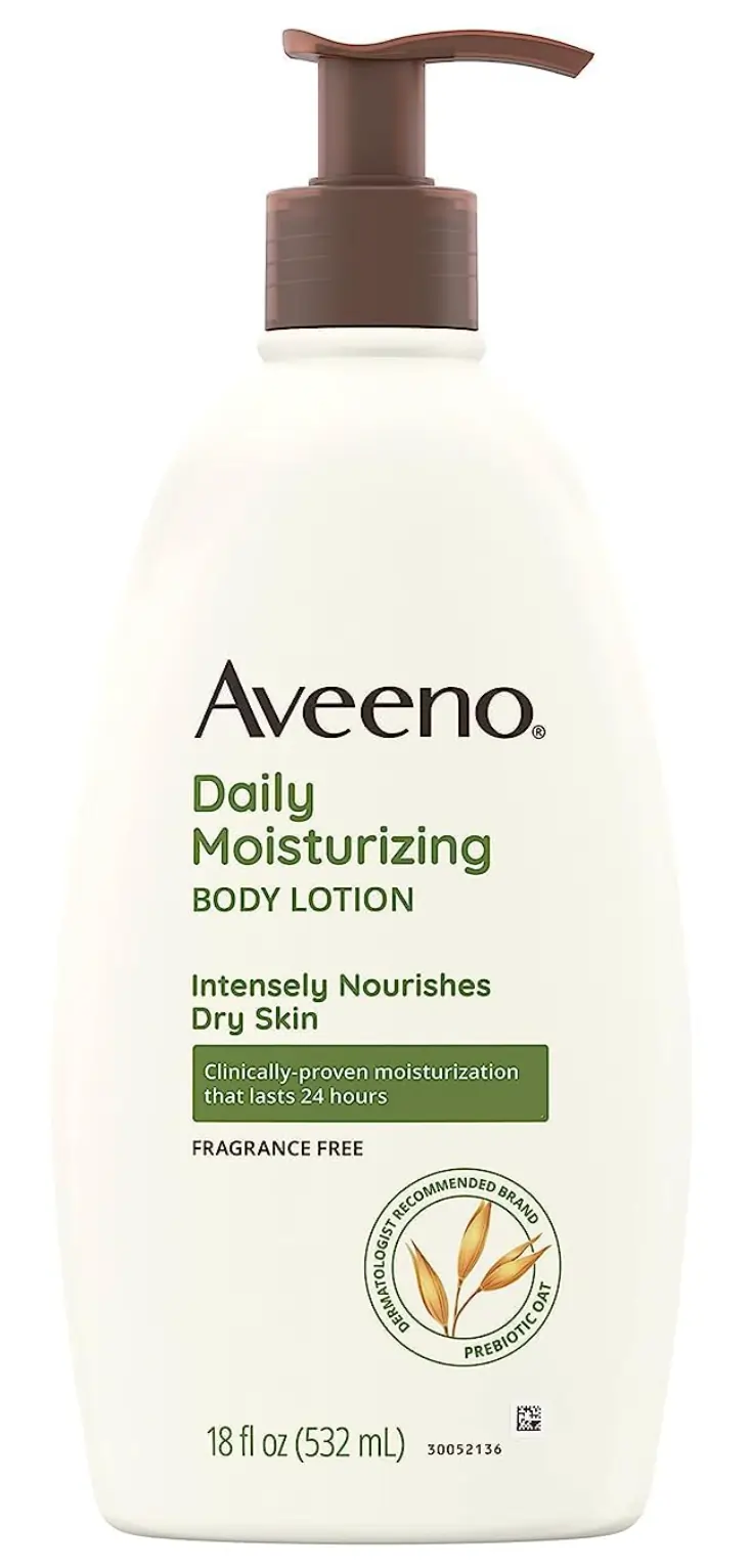 FEMMENORDIC's choice in the Aveeno vs Jergens comparison, Aveeno's Daily Moisturizing Lotion