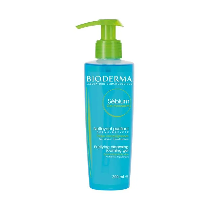 Sebium Purifying Foaming Gel by Bioderma, one of the best French cleansers for oily to combination skin.