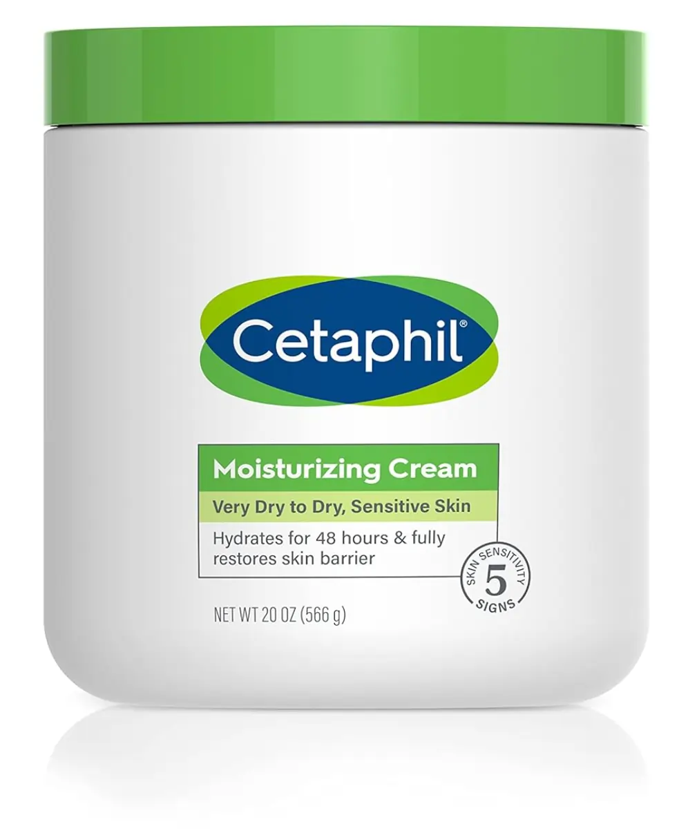 Moisturizing Cream by Cetaphil, intensively moisturises & rehydrates dry skin.