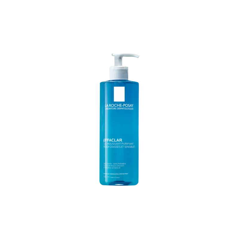 Effaclar Purifying Cleansing Gel by La Roche Posay, a foaming gel face wash specially formulated for oily and blemish prone skin.
