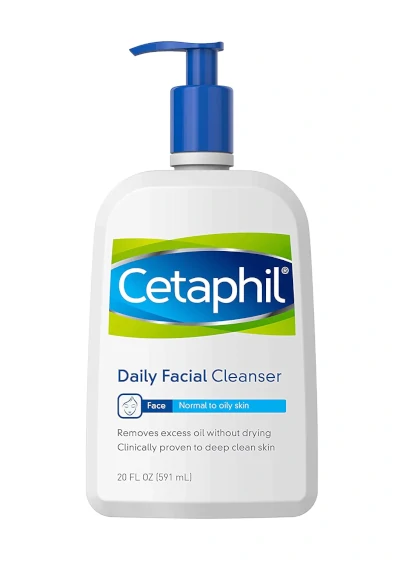 Daily Facial Cleanser by Cetaphil, deep cleans and minimizes appearance of pores.
