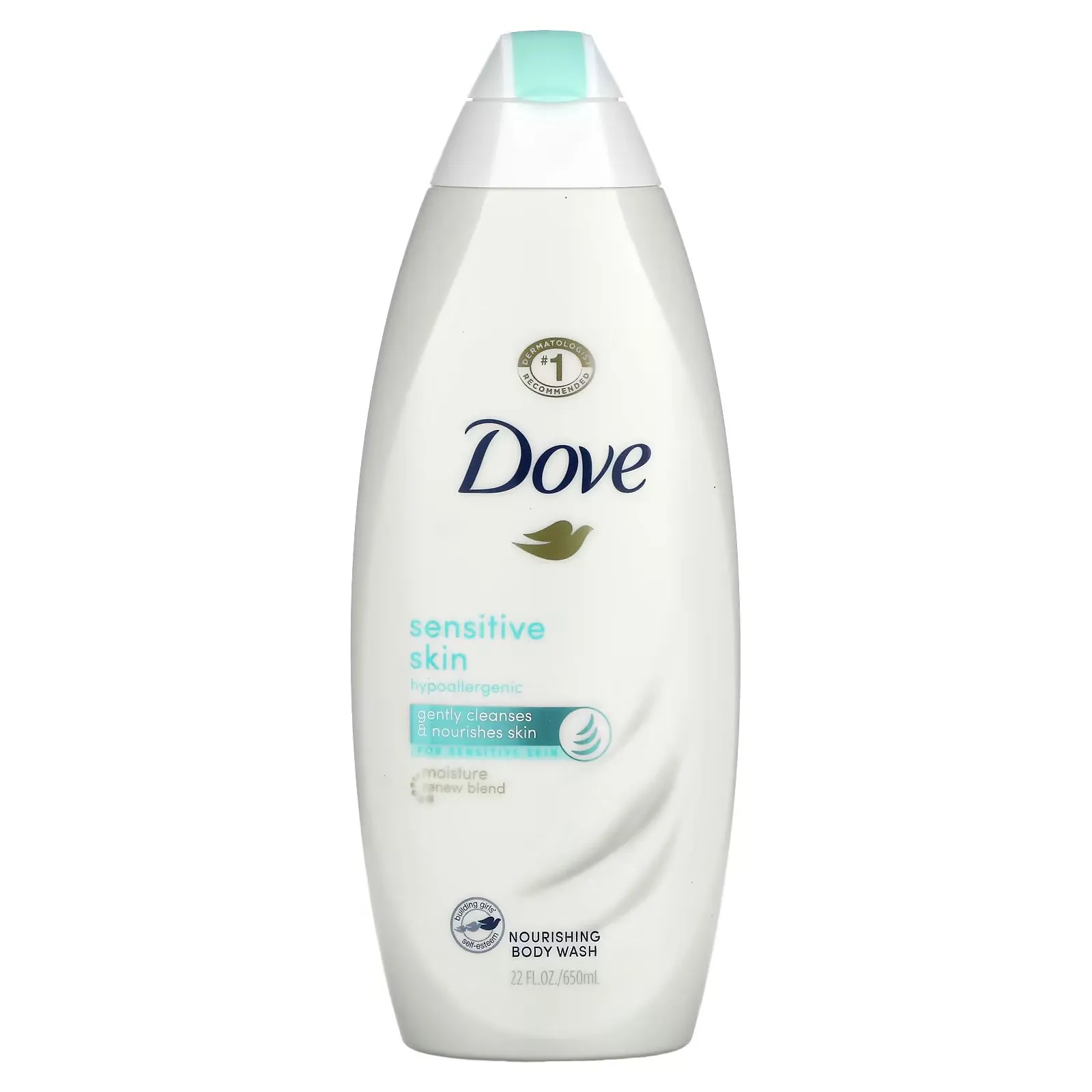 FEMMENORDIC's choice in the Aveeno vs Dove comparison, the Dove Sensitive Skin Body Wash