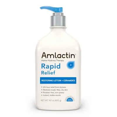 Rapid Relief Restoring Lotion by Amlactin, 15% lactic acid body lotion