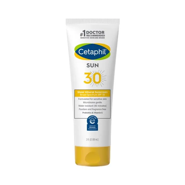 FEMMENORDIC's choice in the Cetaphil vs CeraVe sunscreen comparison, the Cetaphil Sheer Mineral Sunscreen SPF 30