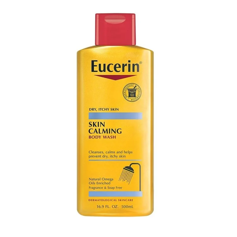 Skin Calming Body Wash by Eucerin, cleanses, calms and helps prevent dry, itchy skin.
