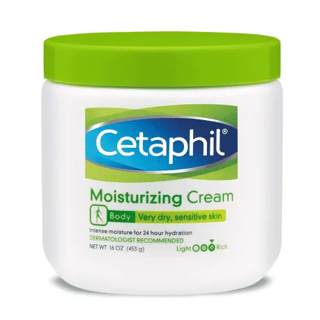 Moisturizing Cream by Cetaphil, intensively moisturises & rehydrates dry skin.