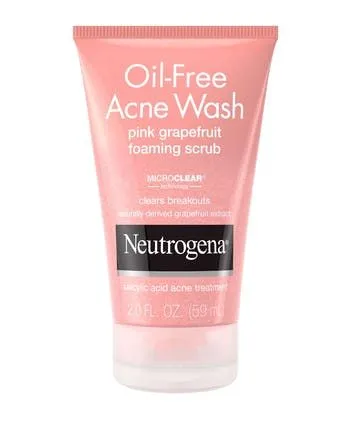 A close second in the Neutrogena vs Clean and Clear comparison, Pink Grapefruit Acne Wash Scrub by Neutrogena