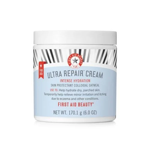 Ultra Repair Cream by First Aid Beauty, a nourishing cream to relieve dry, distressed skin, even eczema.