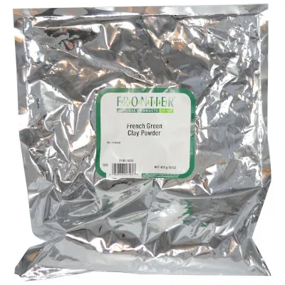 French Green Clay Powder (16oz) by Frontier Co-op, Pure French green clay powder.