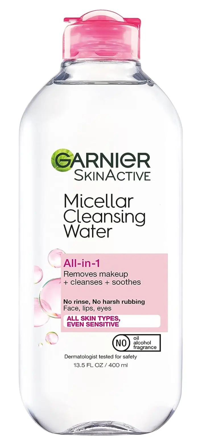 A close second in the Garnier vs Bioderma micellar water comparison, the Garnier SkinActive Micellar Cleansing Water.