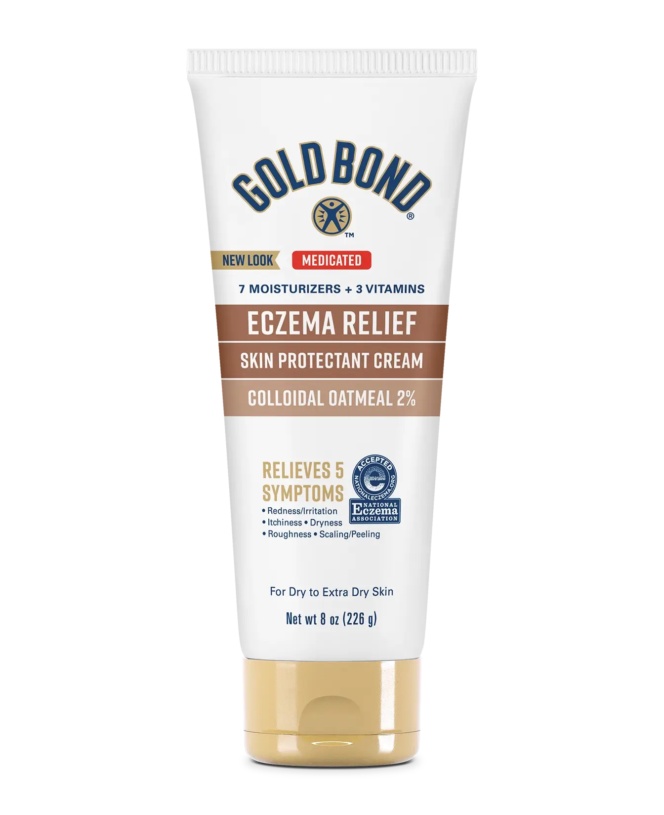 Cream for Eczema Relief by Gold Bond, relieves 5 symptoms of eczema.
