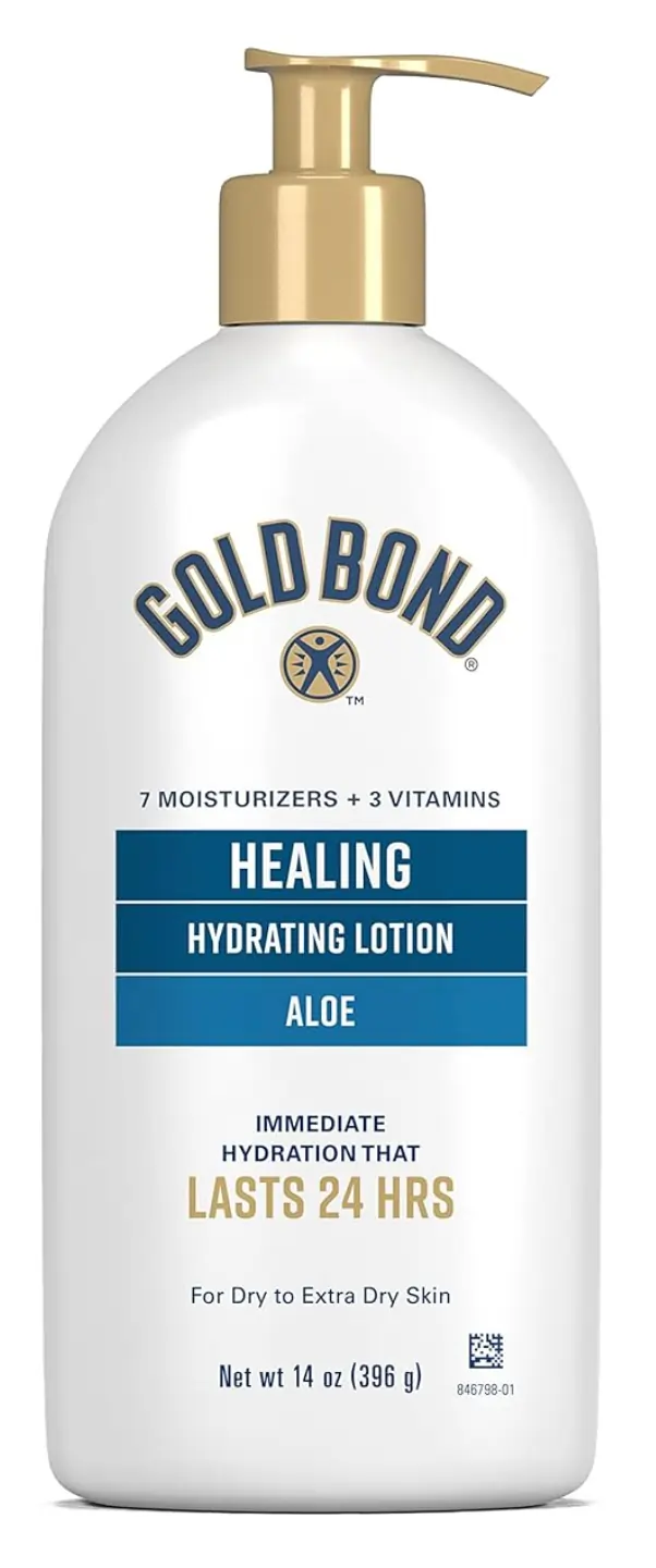 Healing Hydrating Lotion by Gold Bond, help stop dry skin before it starts.