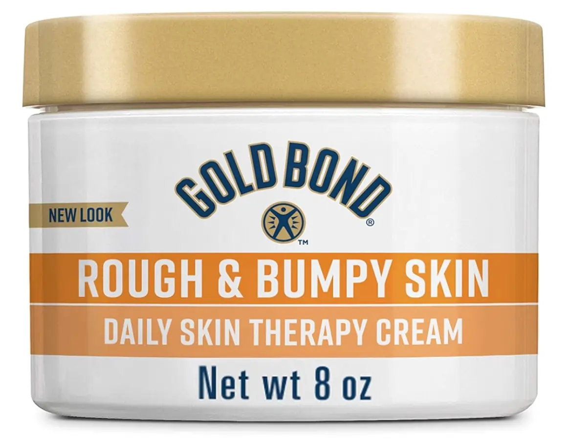 Rough & Bumpy Skin Daily Therapy Cream by Gold Bond, after one week, 90% of users experienced smoother, softer skin.