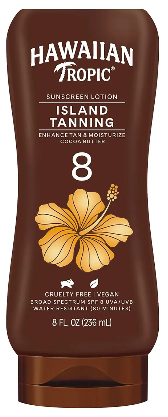 FEMMENORDIC's choice in the Hawaiian Tropic vs Coppertone tanning lotion comparison, the Hawaiian Tropic Island Tanning Lotion